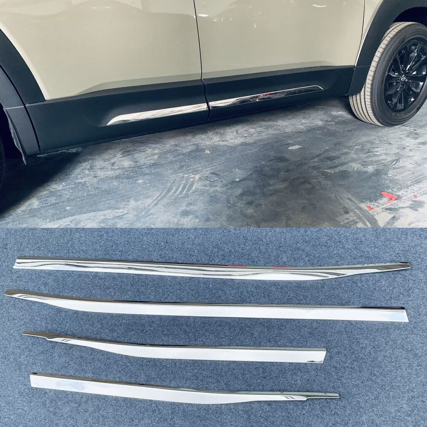 for Mazda CX-50 2023-25 Chrome ABS Side Door Body Guard sill Cover Strip Trim 4X