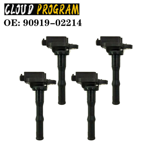 4PCS Ignition Coil 90919-02214 for Camry for Lexus ES300 1993-1996 3.0L V6 n