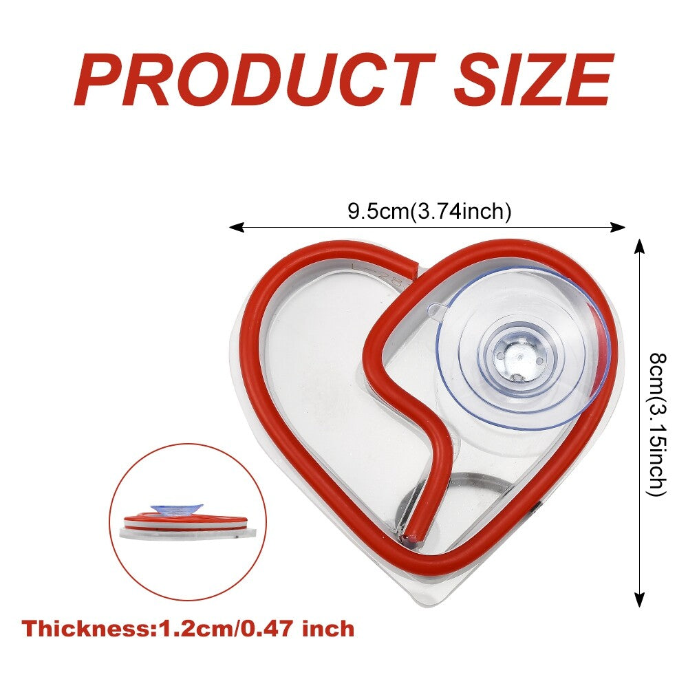 Red Broken Love Heart Shape Car Ambient Light Car Window Led Flashing Light