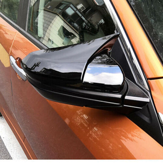 New Side Mirror Protector Rear View Cover for for Honda for Civic 2016 - 2021 Glossy Black - v