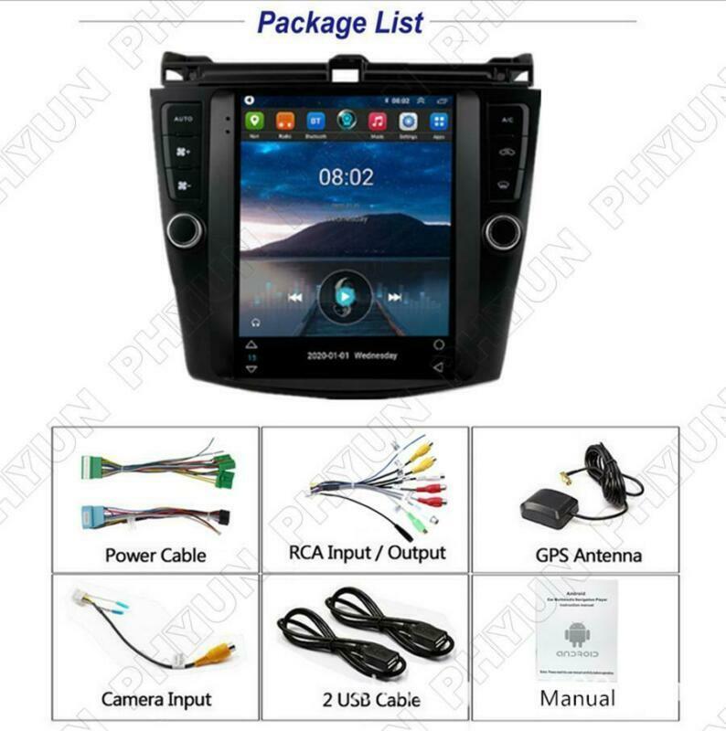 Compatible with 2003-07 for Honda Accord 9.7-inch Android car stereo radio, GPS navigation, WiFi, RDS. n