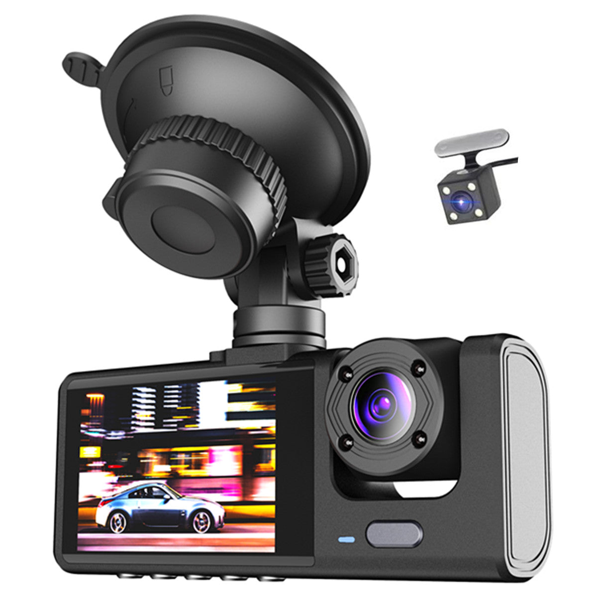 2in HD 1080P Car DVR Dual Lens Dash Cam Video Camera Recorder Night Vision