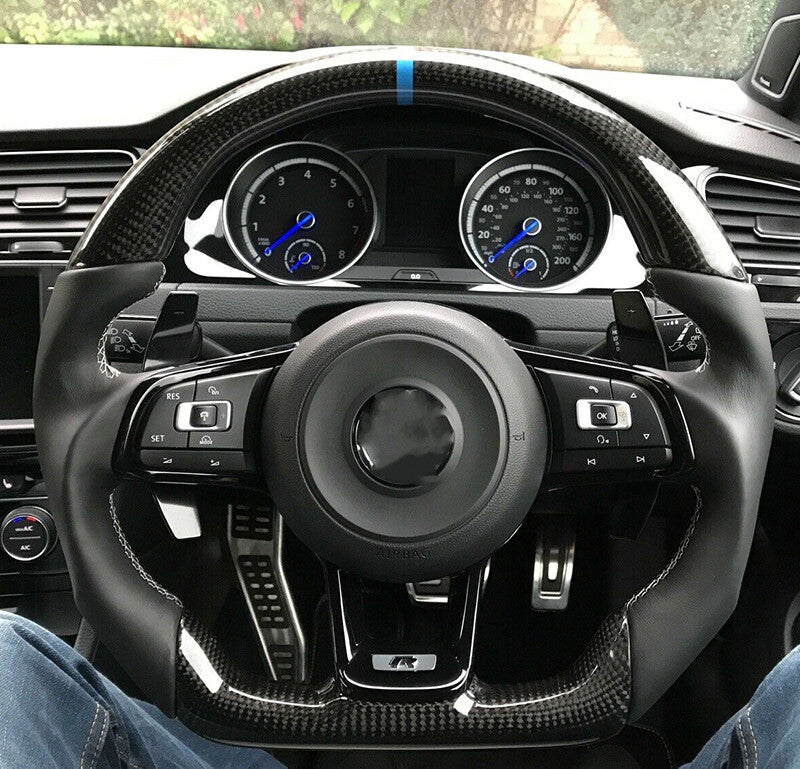 Sport Carbon Fiber Customized Steering Wheel for VW for Golf MK7 GTI R line Scirocco