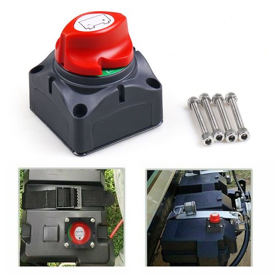 Battery Isolator Disconnect Rotary Switch Cut On/Off For Car SUV RV Marine Boat
