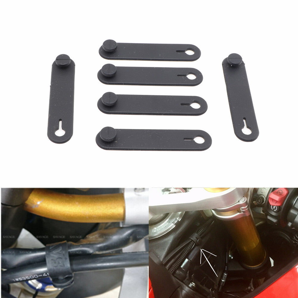 Motorcycle 60mm Frame 6 Rubber Securing Tie’s Wiring Harness Cables for Ducati Q