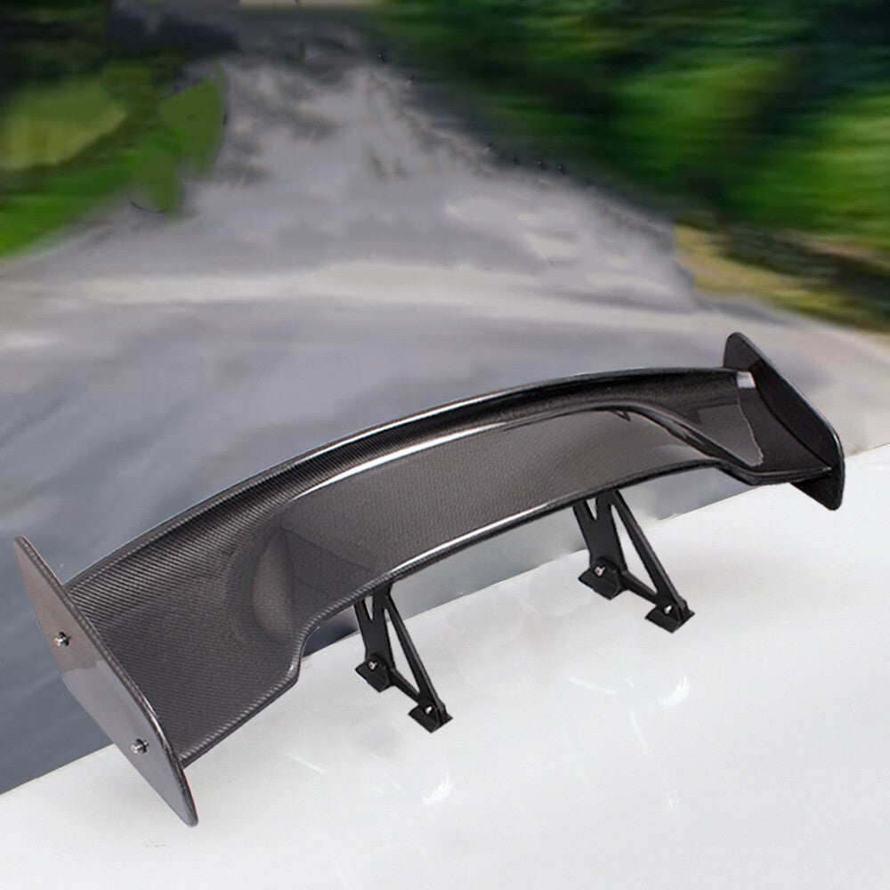 57Universal Rear Trunk Spoiler GTStyle Adjustable Racing Tail Wing Carbon Fiber Q