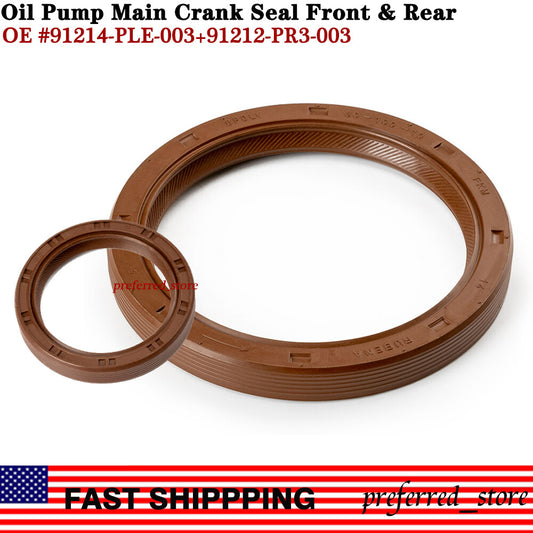 Oil pump front and rear main crankshaft seals 91214-PLE-003 912PR3003 are suitable for Honda for Acura models. v
