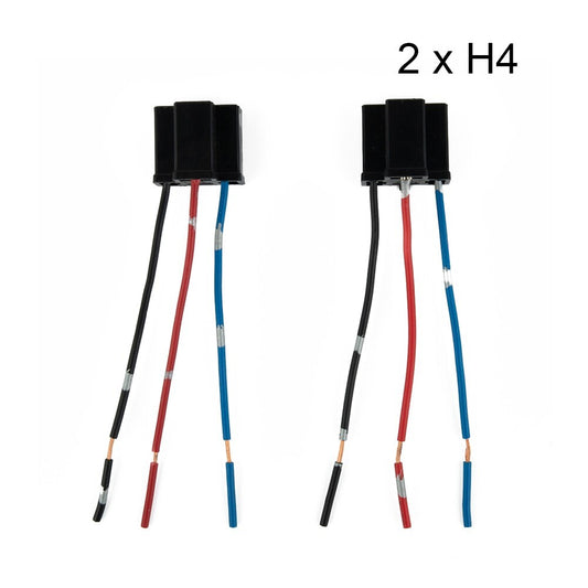 Useful Socket Part 12/24V 2 X 2pcs 3 Pin Accessories Connector H4 Plug