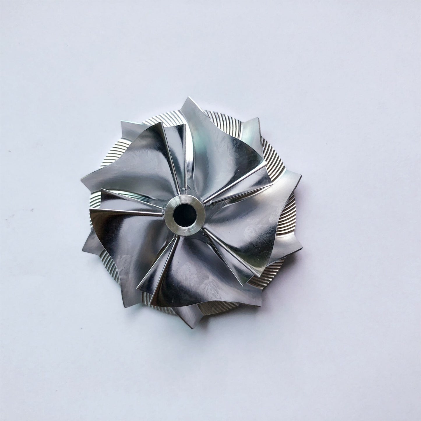 K04 46.00/60.00mm 6+6 Blade High-Performance Turbine Blank Compressor Wheel
