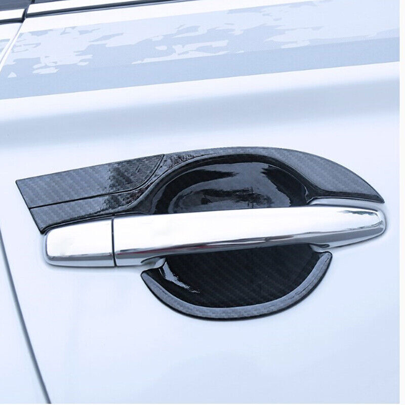 Door Handle Bowl Trim Covers Carbon ABS for Mitsubishi Outlander Sport 2011-2018