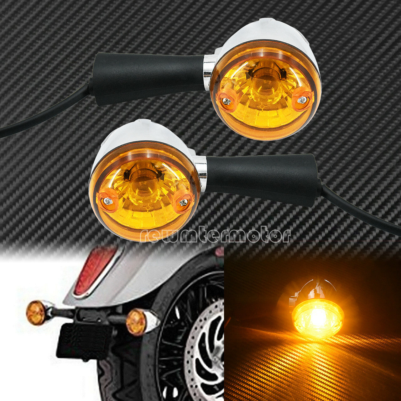 Rear Indicator Blinker Turn Signal LED Lights Fit For Indian Scout Sixty 15-2022 Q