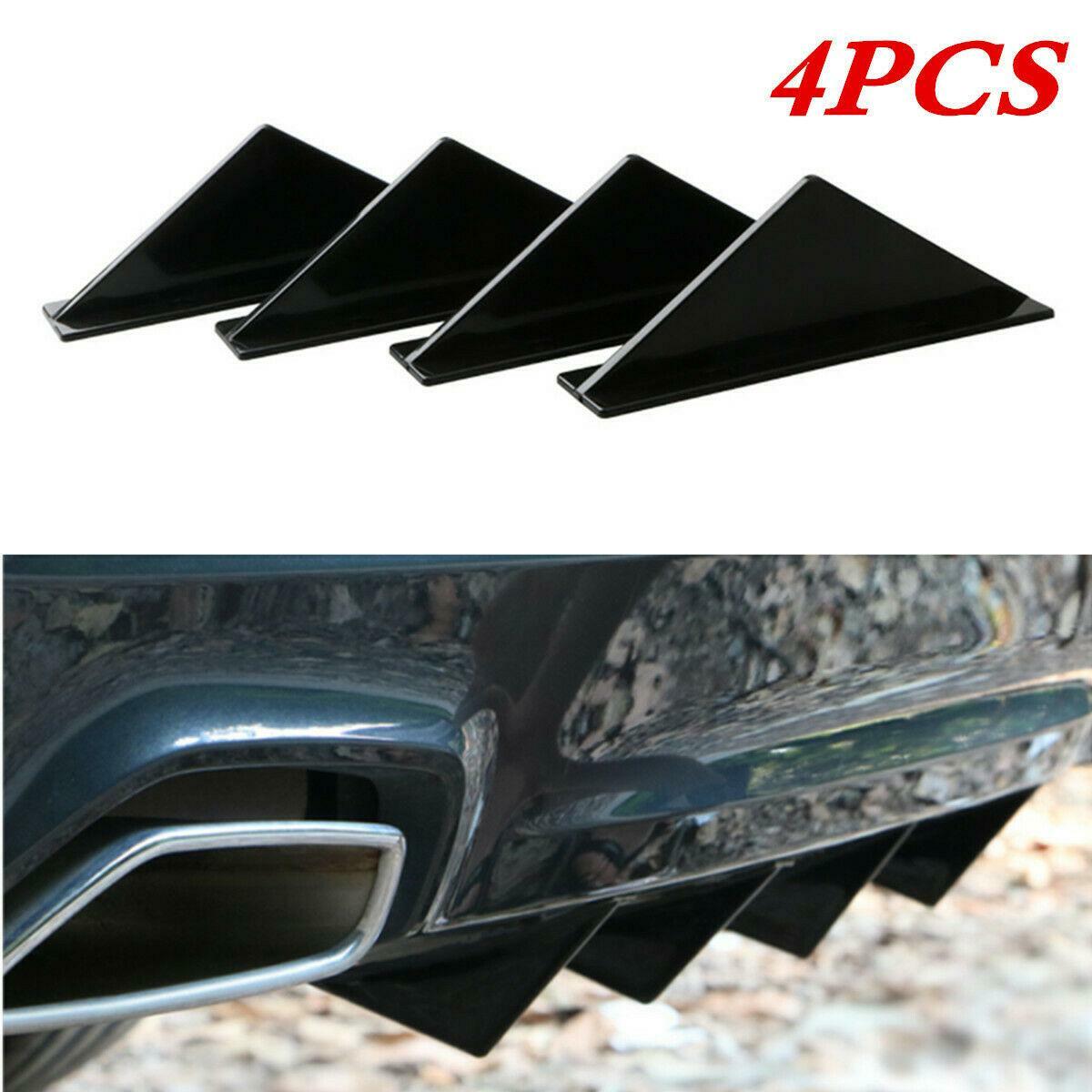 Triangular for mini car rear lip small wrap-around bumper trim backrest ABS 4-piece set n