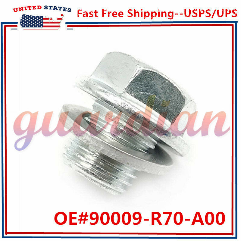 NEW Engine Oil Pan Drain Bolt Plug Washer 90009-R70-A00 for Acura for Honda Accord