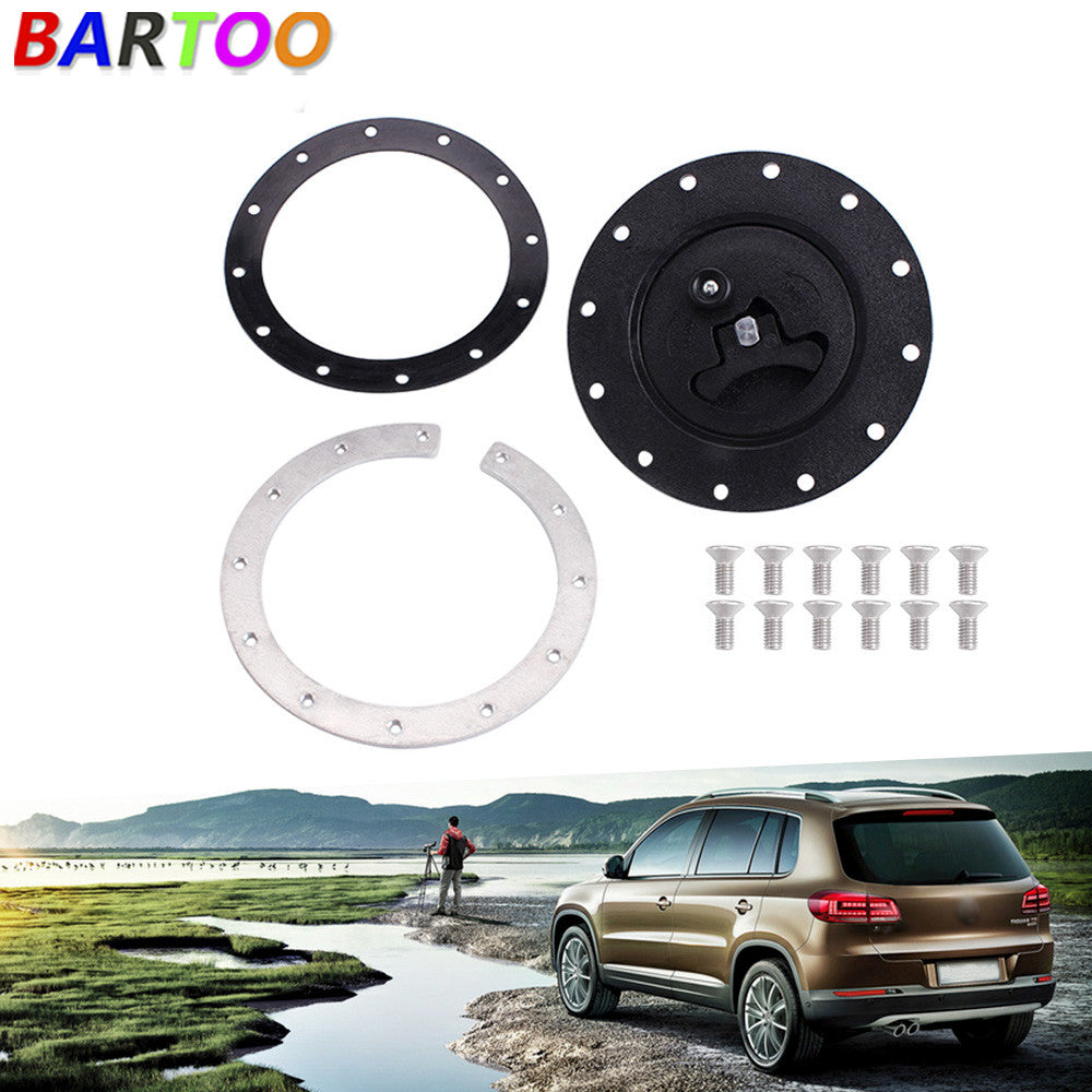 Replacement Fuel Cell Gas Tank Filler Cap + Filler Plate + Fittings Black Q