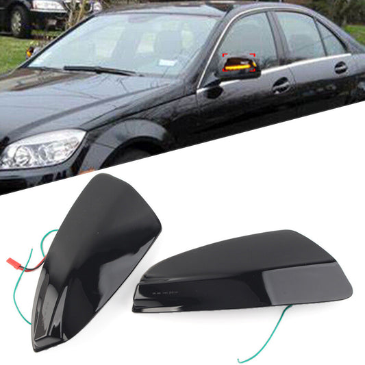 LED Mirror Dynamic Turn Signal Light Indicators for Mercedes Benz C-Class W204