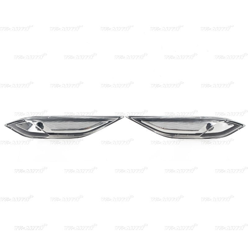 A pair of front fender lights converted to a single light for Porsche for Cayenne 958 2011-2014.