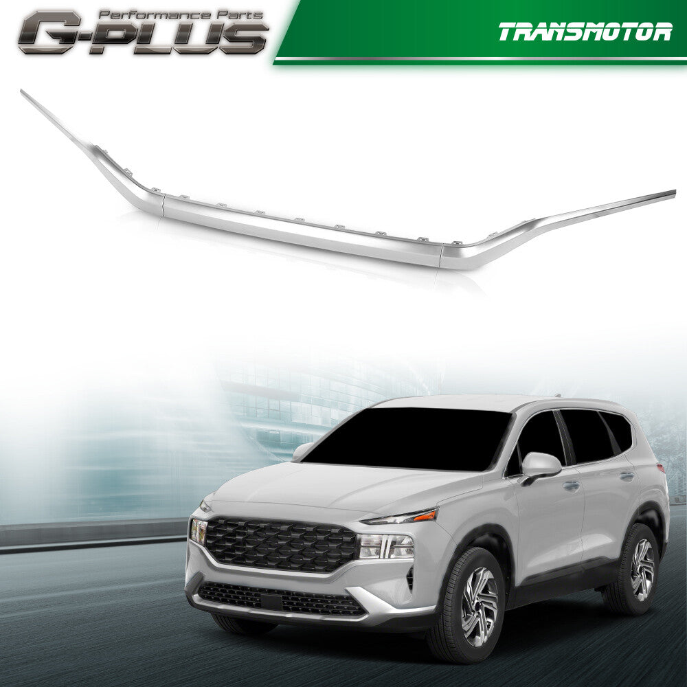 Suitable for 2021-2023 for Hyundai Santa Fe, 3-piece front grille center side molding trim.