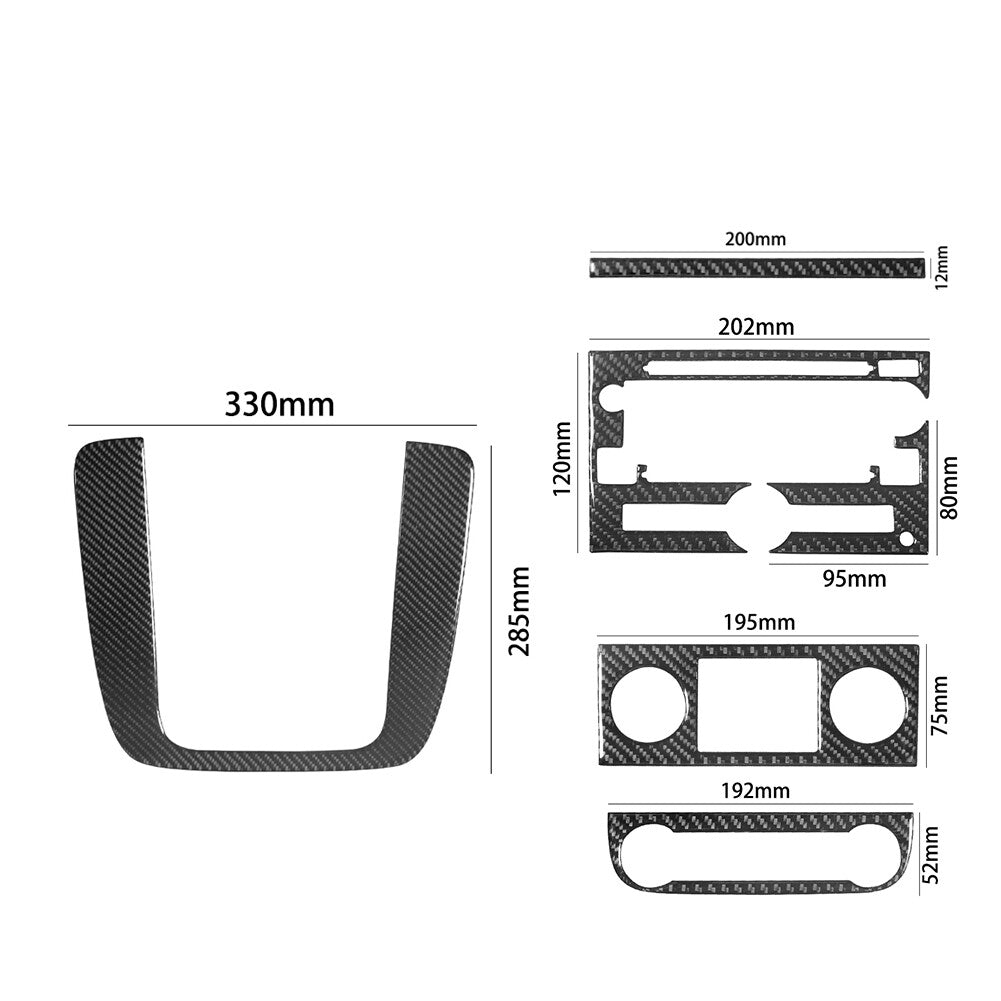 Red Carbon Fiber Center Console Cupholder Cover Trim for Model Y 3 Type A v