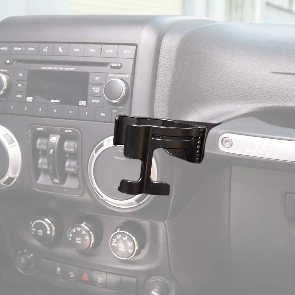 for Jeep for Wrangler JK Phone Drink Cup Holder Bolt-on Stand Bracket 2011-2018
