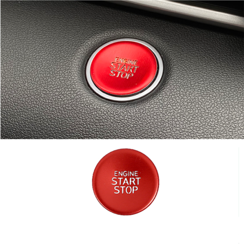 for Hyundai for Elantra 2021-2023 Red Start Stop Button Ignition Switch Cover Trim