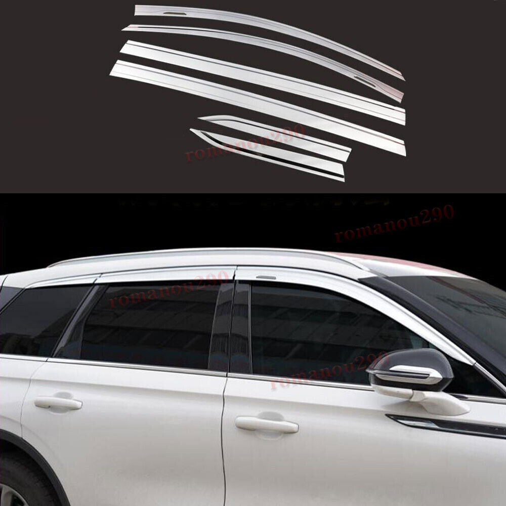 for Lincoln Corsair 2020-2024 silver Window Visors Sun Rain Guard Vent Deflector