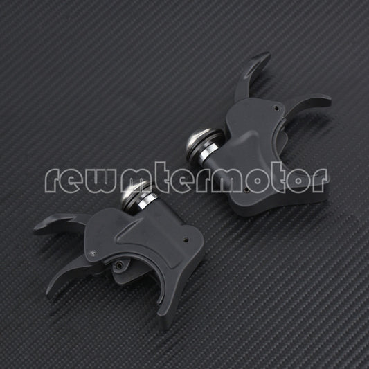 Black 39mm Windshield Clamps Bracket Fit for Harley Dyna Sporster Models 1 Pair