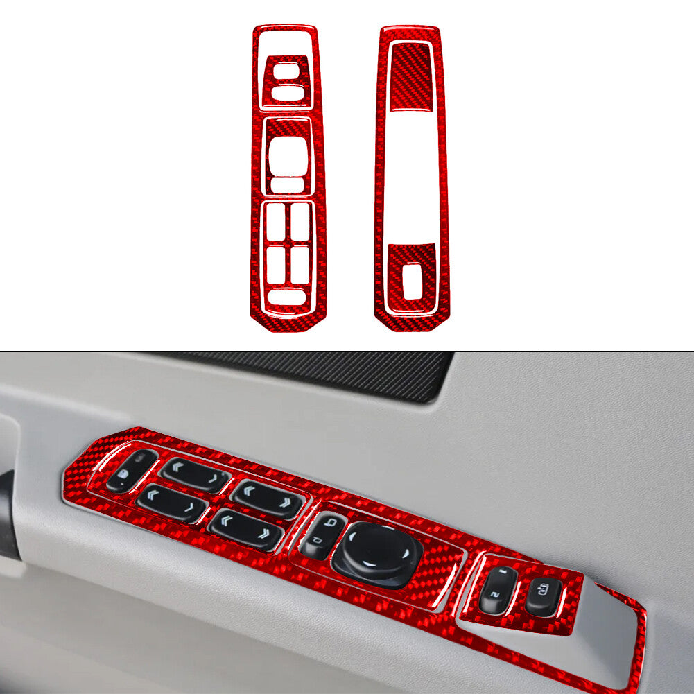 Carbon Fiber Headlight Decor Trim Cover for Dodge for Challenger 2015-2020 v