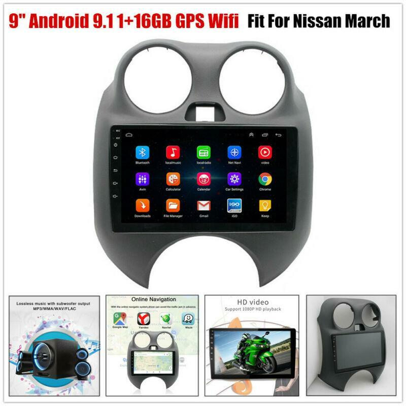 9 1+16GB Android 9.1 Car GPS Navigation Stereo Radio WiFi Suitable for March- n