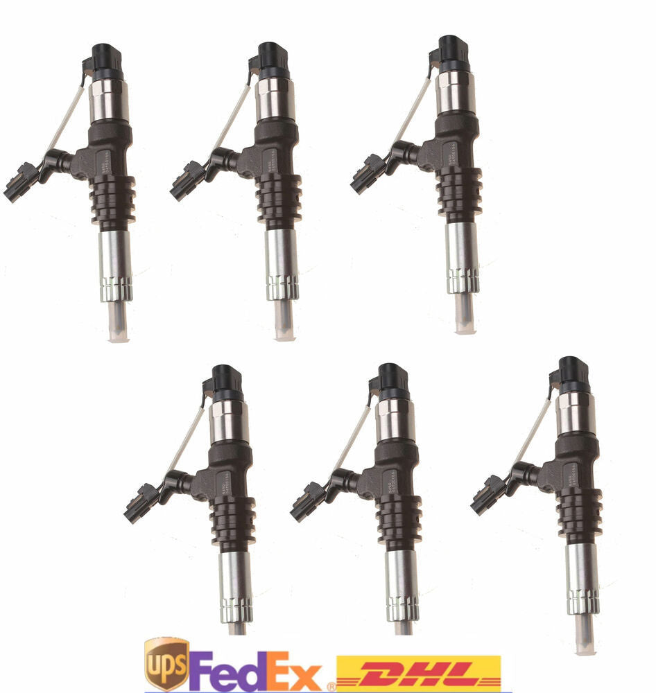 6X Rail Fuel Injector 095000-5450 0950005450 ME302143 for Mitsubishi 6M60 Fuso