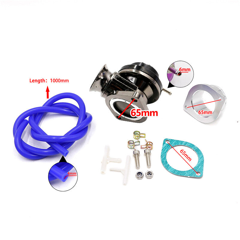 Type-RS Turbo Blow Off Valve Kit Adjustable Universal 25psi BOV Blow Dump Black