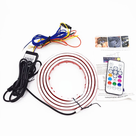 APP Control Car Hood Light LED Strip Daytime Running Lights Atmosphere Lamp New n