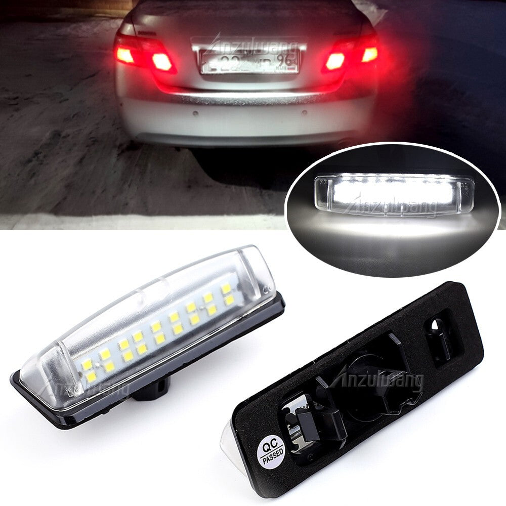 2pcsLed License plate Lamp for Toyota for Camry Avensis Verso for LEXUS Is200 for Mitsubishi