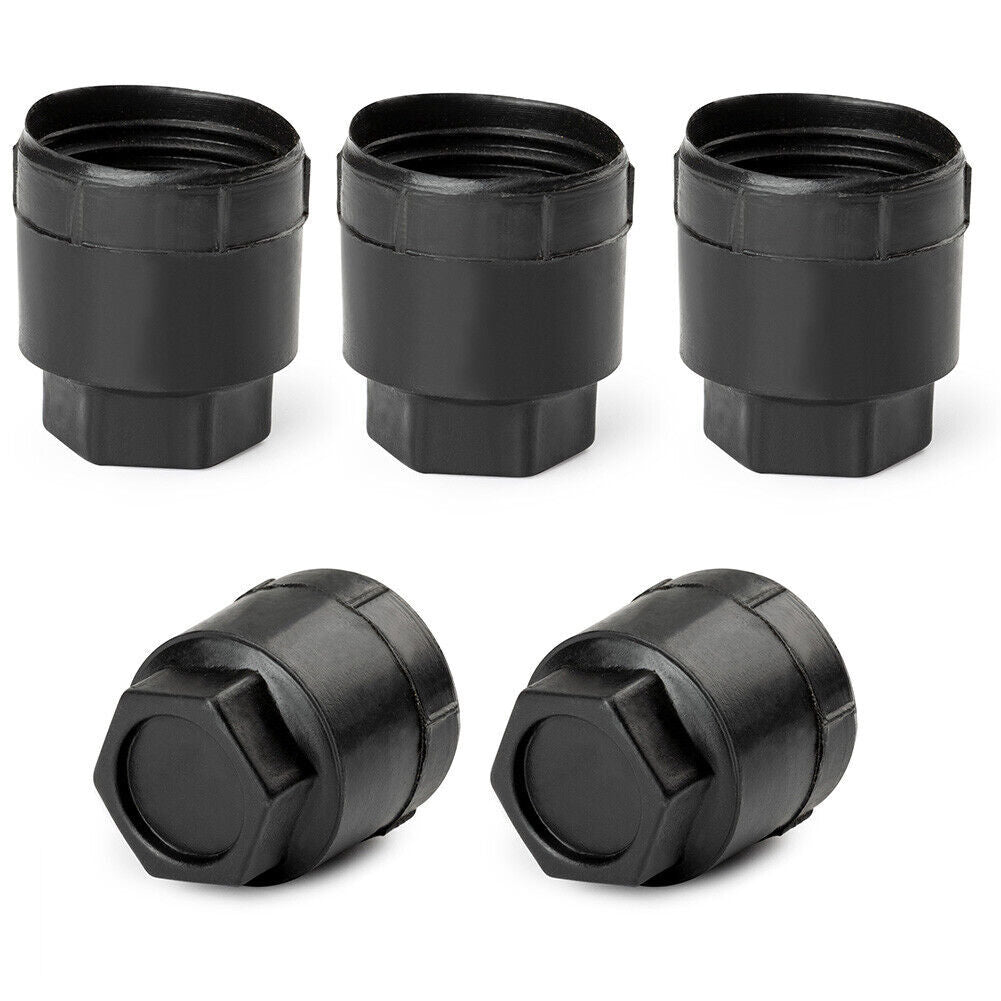 5 Black Lug Nut Caps 10028614 for Chevrolet Camaro S10, Jim, for Buick , for Pontiac Q