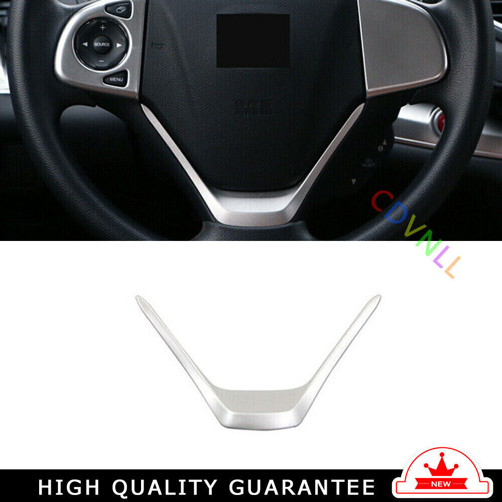 Steering Wheel Frame Cover Trim 1PCS for Honda CRV CR-V 2012-2016 Matte Silver