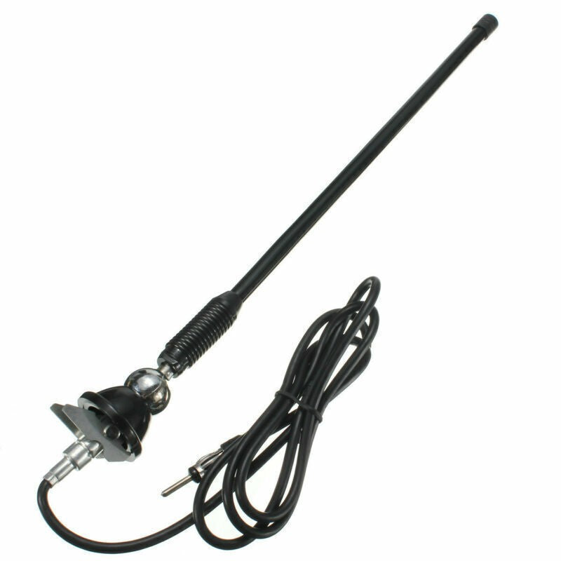 New Mount Swivel Base Car AM/FM Radio Amplified Antenna Aerial Kit Universal Q