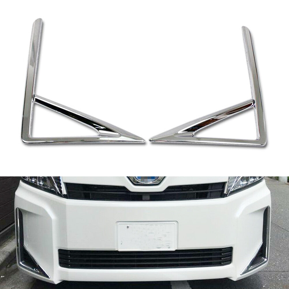Front Fog Light Lamp Cover Chrome Molding Trims for Toyota VOXY 18-20 X/HYBRID X
