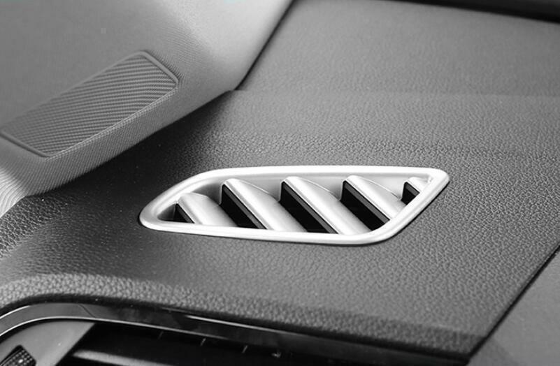 Fit for Audi Q3 2019-24 Matte Silver Inner Dashboard Upper Air Outlet Vent Trim