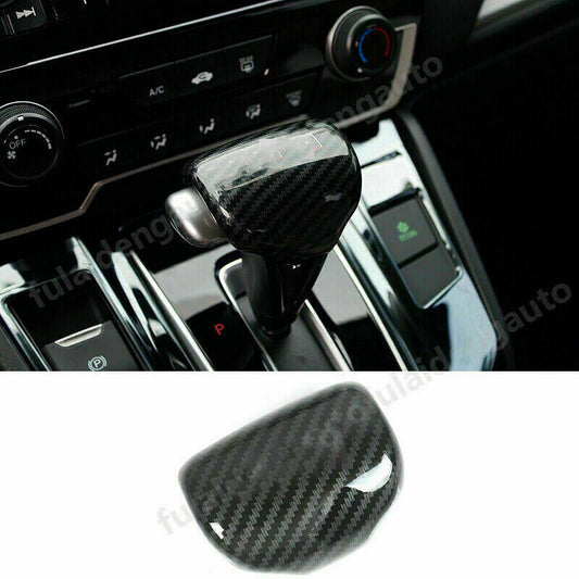 for Honda CR-V CRV 2017-2022 Carbon Fiber ABS Inner Gear Shift Knob Cover Trim
