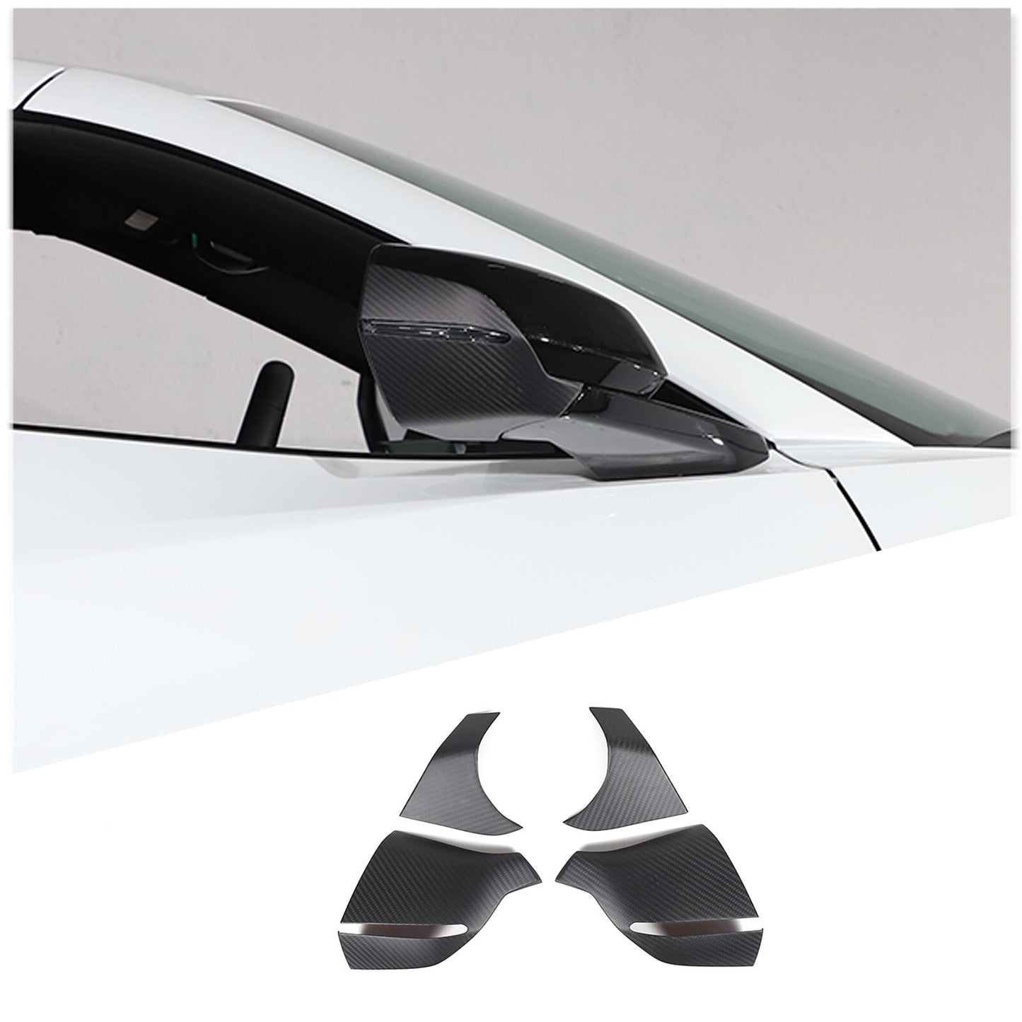 Matte black ABS center air vent frame cover for Toyota Tundra 22-23