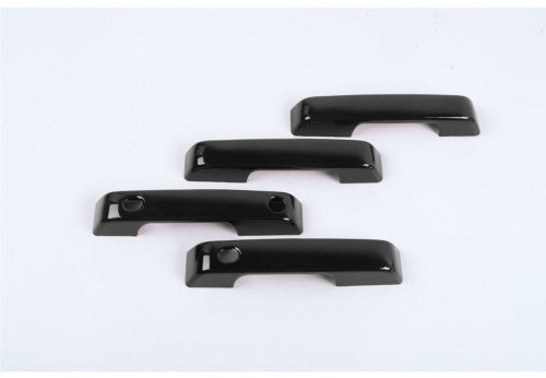 GLOSS BLACK Door Handle Covers For 2021-2024 for Ford F150 F-150 (W/ Smartkey Hole)