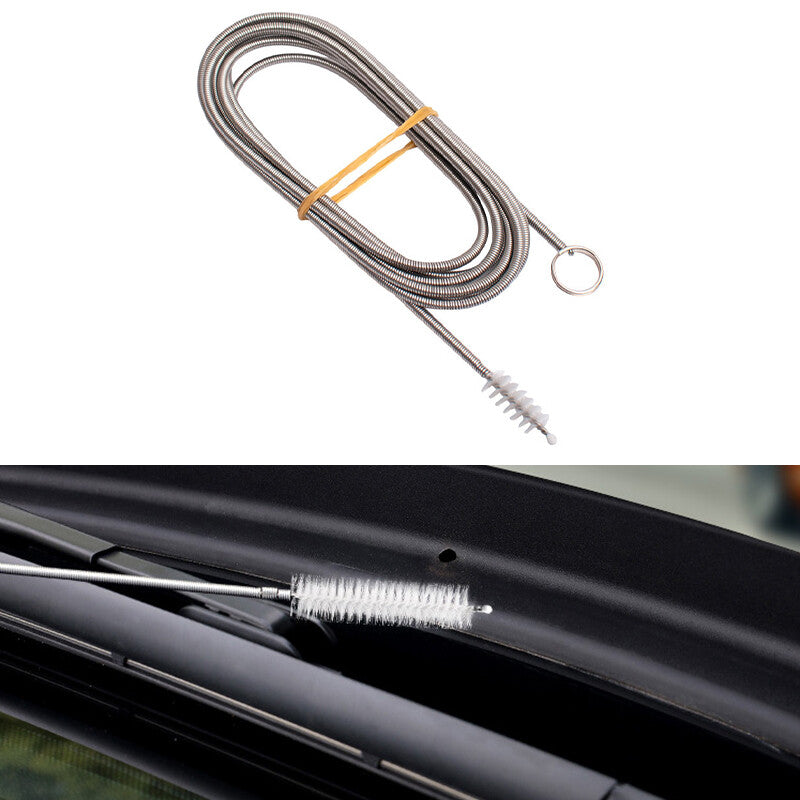 1x 300CM Flexible Car Drain Dredge Sunroof Cleaning Scrub Brush Tool Accessory
