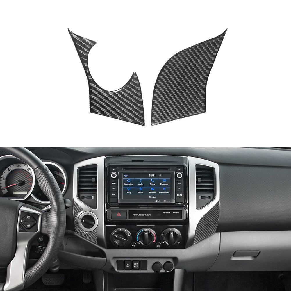 Suitable for Corolla 2014-2018 carbon fiber steel console shift panel decoration 5X- v