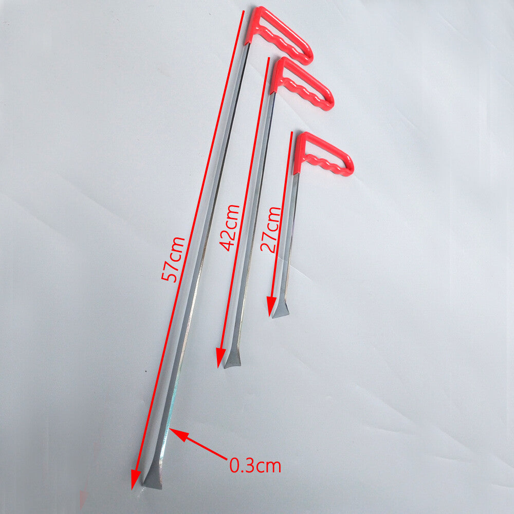 Whale Tail 3 Pieces PDR Tools Dent Repair Rod Hail Damage Removal Car Auto Body v