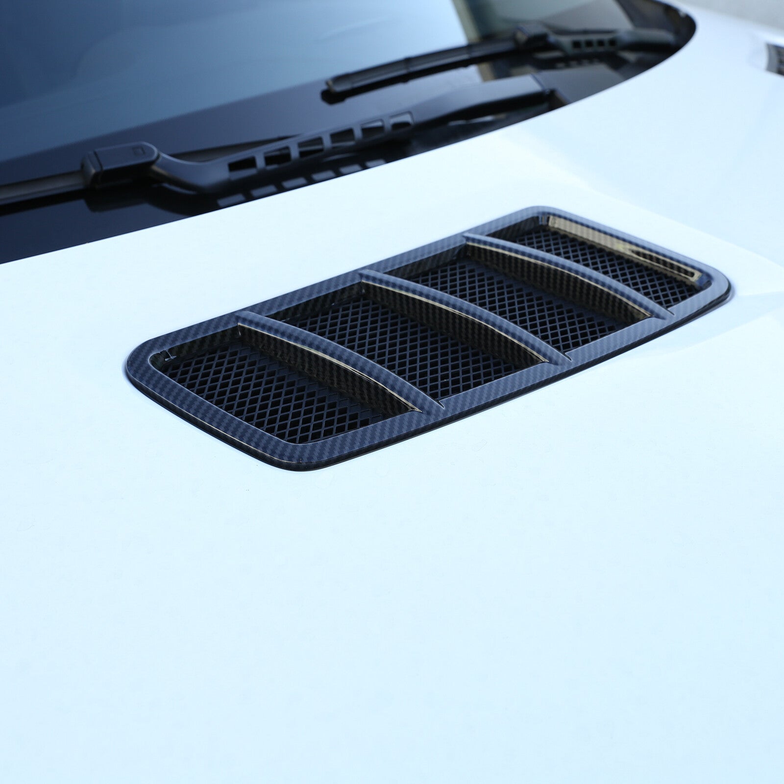 2-Piece Carbon Fiber Car Hood Vent Cover for GLE, GLS, ML, GL- n