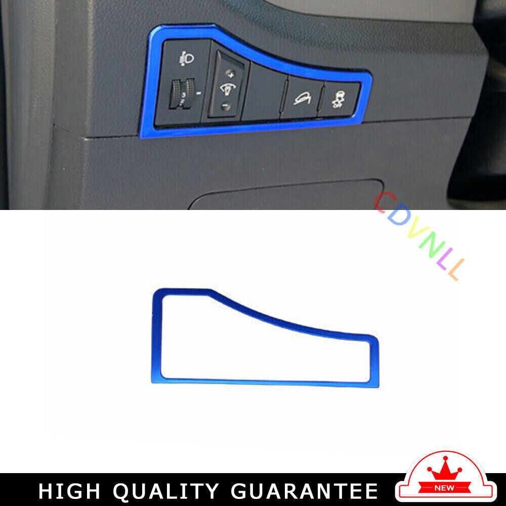 Headlight Button Frame Cover Trim Car for Kia Sportage R GL 11-2016 Blue Steel