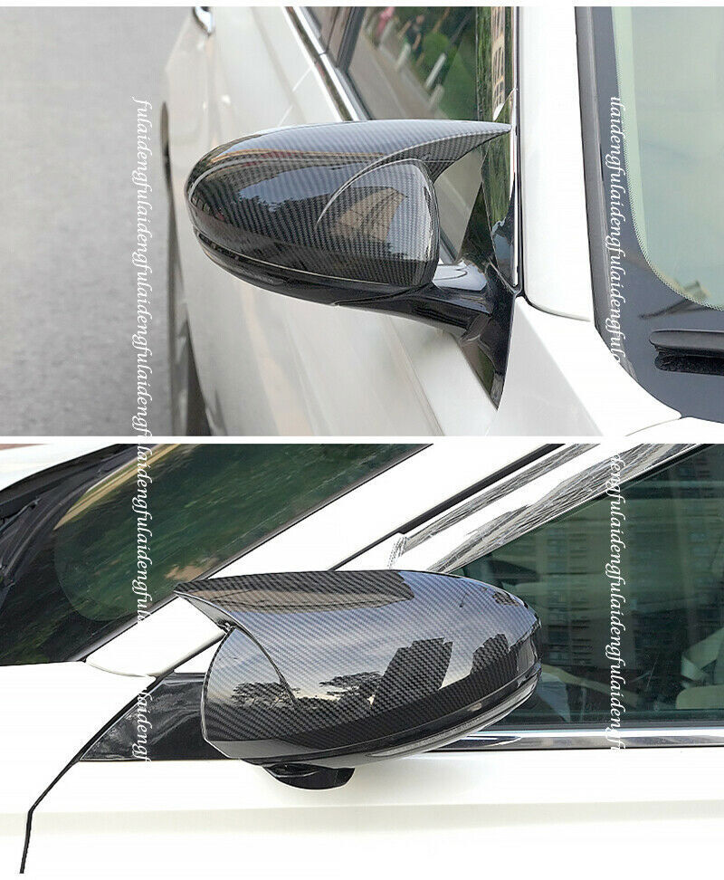 for Nissan Altima 2019-2022 Carbon Fiber ABS Ox Horn Rearview Mirror Cover Trims