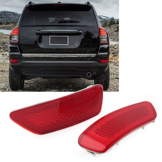 2x Rear Bumper Reflector Light Lamp for Jeep Grand Cherokee 2011-2021