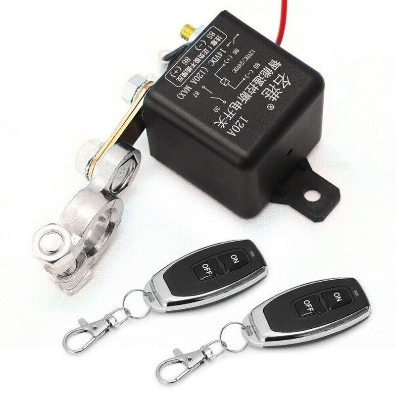 24V 200A Dual Remote Car Battery Disconnect Cut-Off Isolator Master Switch