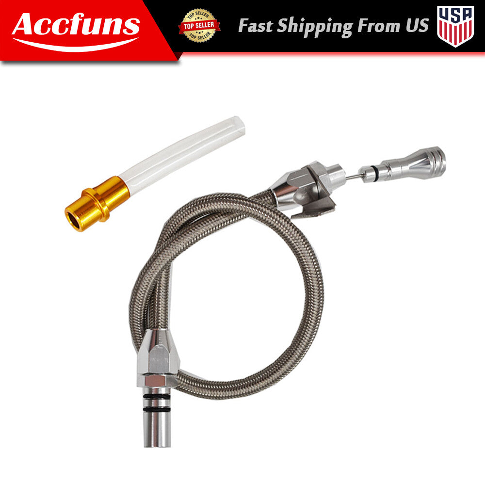 Flexible stainless steel transmission hose suitable for GM TH350 Tranny SBC BBC- n