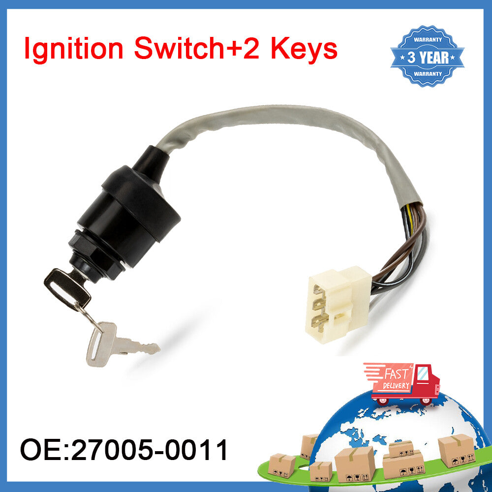 NEW for Kawasaki Mule 500 550 2500 2510 2520 2020 2030 Ignition Switch W/2Keys